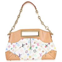 Louis Vuitton White Multicolor Monogram Canvas Judy MM Handbag 4
