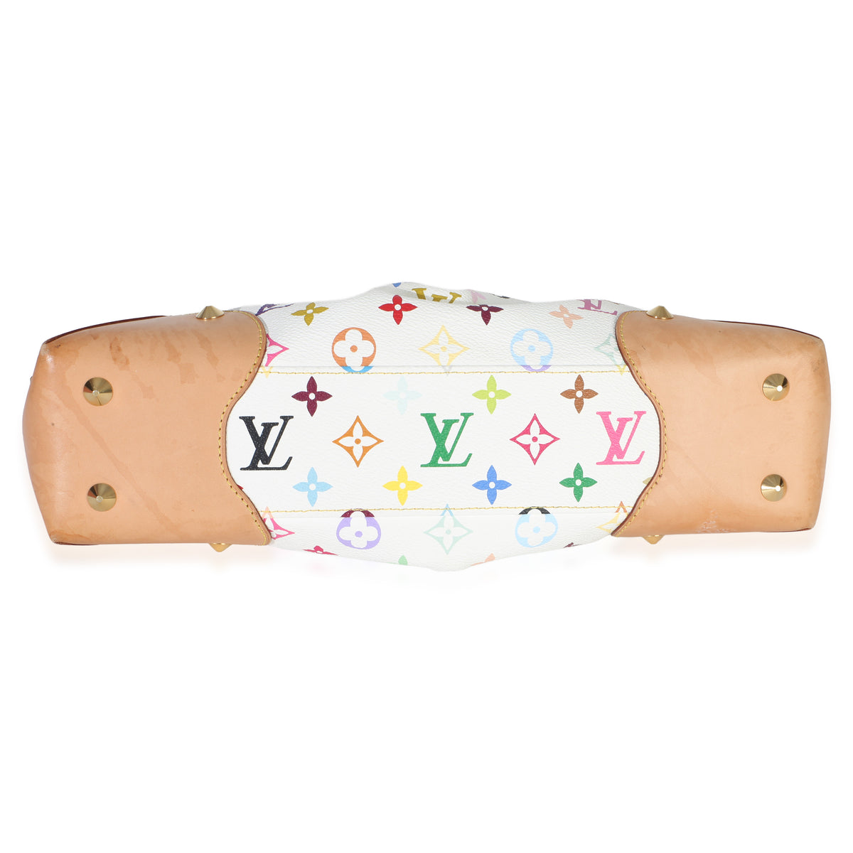Louis Vuitton White Multicolor Monogram Canvas Judy MM Handbag 5