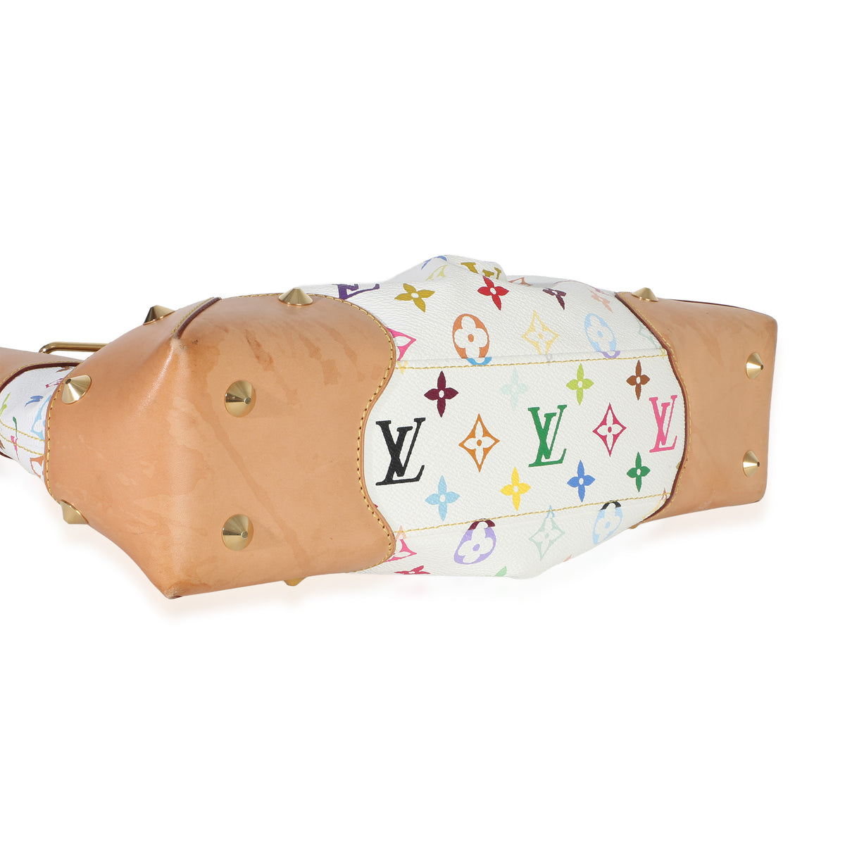 Louis Vuitton White Multicolor Monogram Canvas Judy MM Handbag 7
