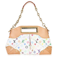 Louis Vuitton White Multicolor Monogram Canvas Judy MM Handbag fv