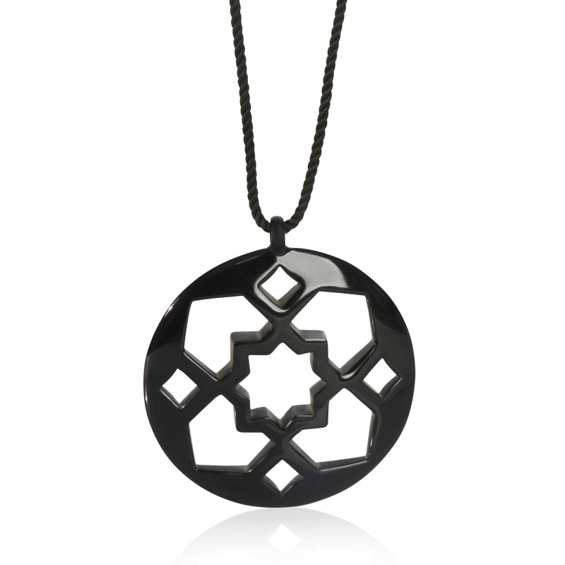 Tiffany & Co. Sterling Silver & Lacquer Paloma Picasso Zellige Pendant fv
