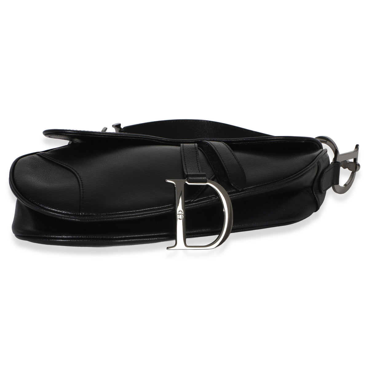 Christian Dior Vintage Black Calfskin Saddle Bag Handbag 6