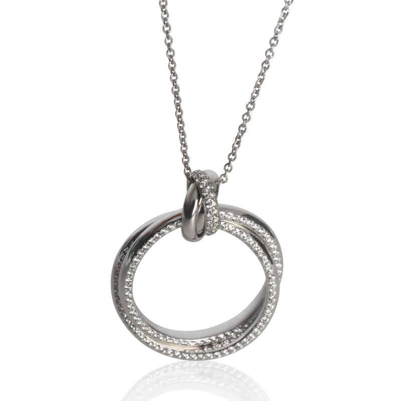 Tiffany & Co. White Gold Diamond Melody Pendant fv