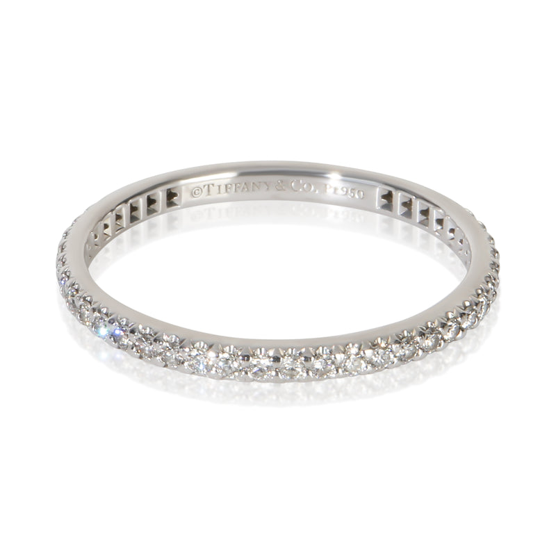 Tiffany & Co. Platinum Diamond Soleste Eternity Band fv