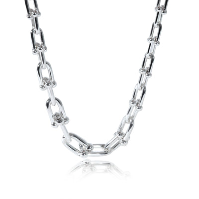 Tiffany & Co. Sterling Silver Graduating HardWear Link Necklace fv