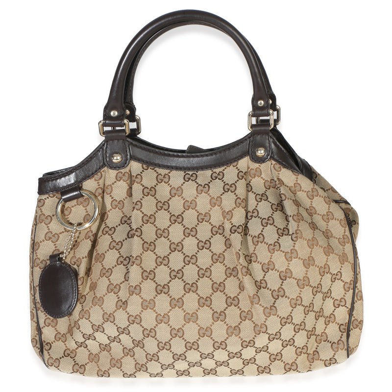 Gucci Beige GG Canvas Medium Sukey Tote Handbag id