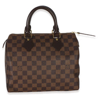 Louis Vuitton Damier Ebene Canvas Speedy 25 Handbag 4