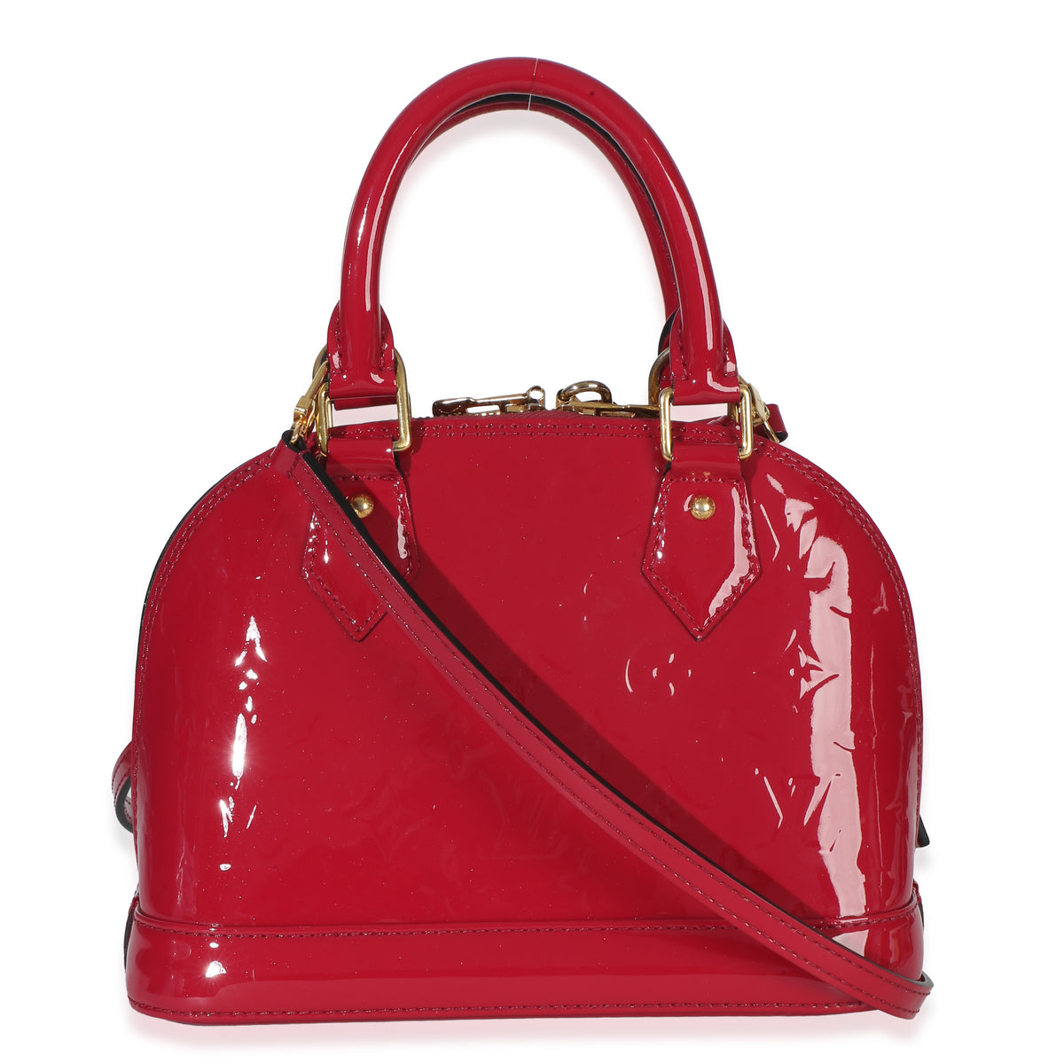 Louis Vuitton Fuchsia Monogram Vernis Alma BB Handbag bv