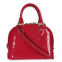 Louis Vuitton Fuchsia Monogram Vernis Alma BB Handbag bv