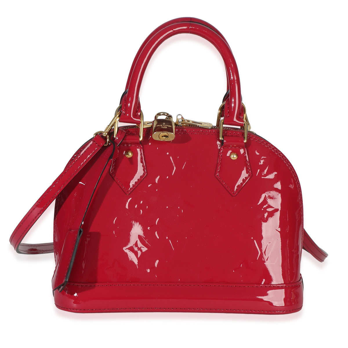 Louis Vuitton Fuchsia Monogram Vernis Alma BB Handbag fv