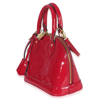 Louis Vuitton Fuchsia Monogram Vernis Alma BB Handbag sv