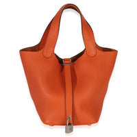 Hermès Feu Clemence Picotin Lock 18 PHW Handbag 5