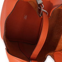 Hermès Feu Clemence Picotin Lock 18 PHW Handbag 9