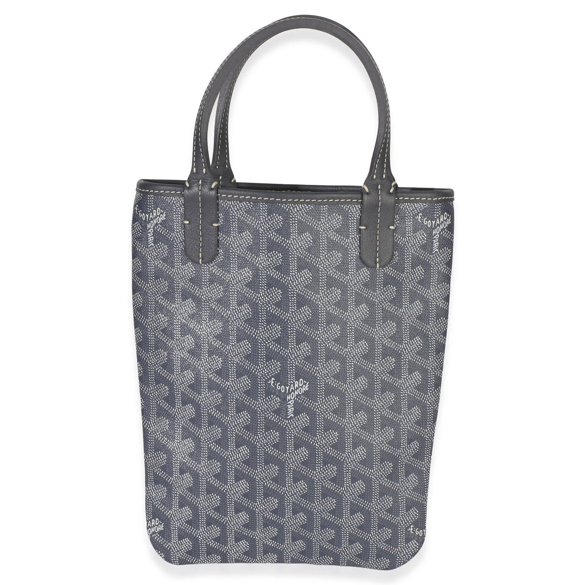 Goyard Grey ine Canvas Poitiers Mini Tote Handbag fv
