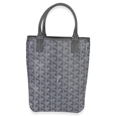 Goyard Grey ine Canvas Poitiers Tote PM Handbag fv