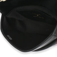 Chanel Black Quilted Lambskin CC Half Moon Top Handle Flap Handbag 8