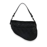Christian Dior Black Ultramatte Woven Calfskin Saddle Bag Handbag 5