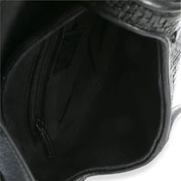 Christian Dior Black Ultramatte Woven Calfskin Saddle Bag Handbag 9
