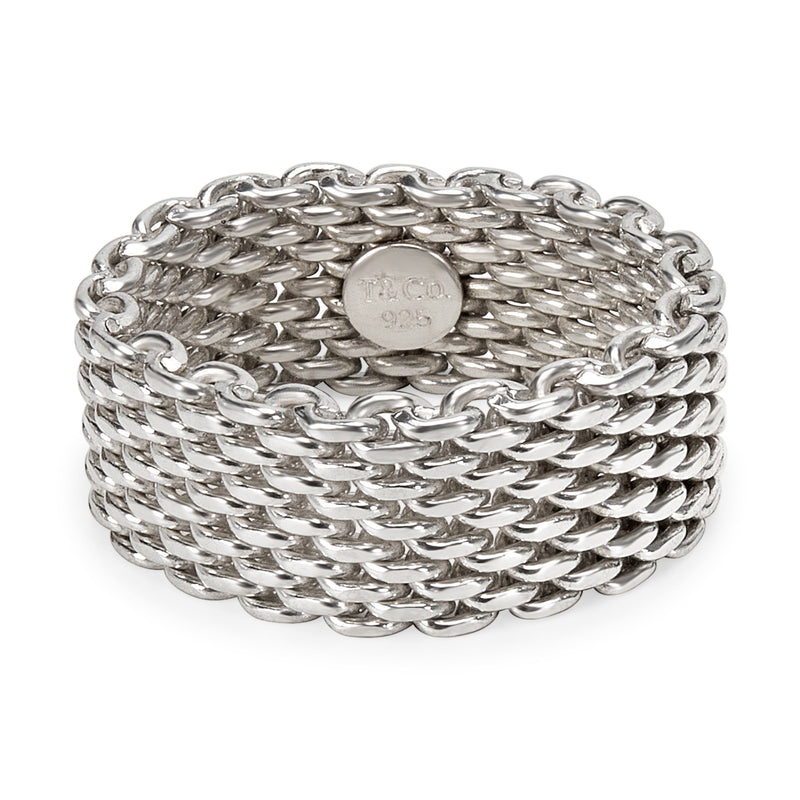 Tiffany & Co. Sterling Silver  Somerset Mesh Ring