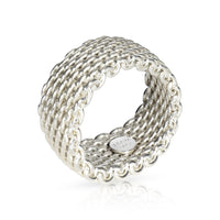 Tiffany & Co. Sterling Silver  Somerset Mesh Ring pv