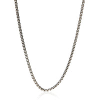 David Yurman Sterling Silver  Box Chain Necklace fv