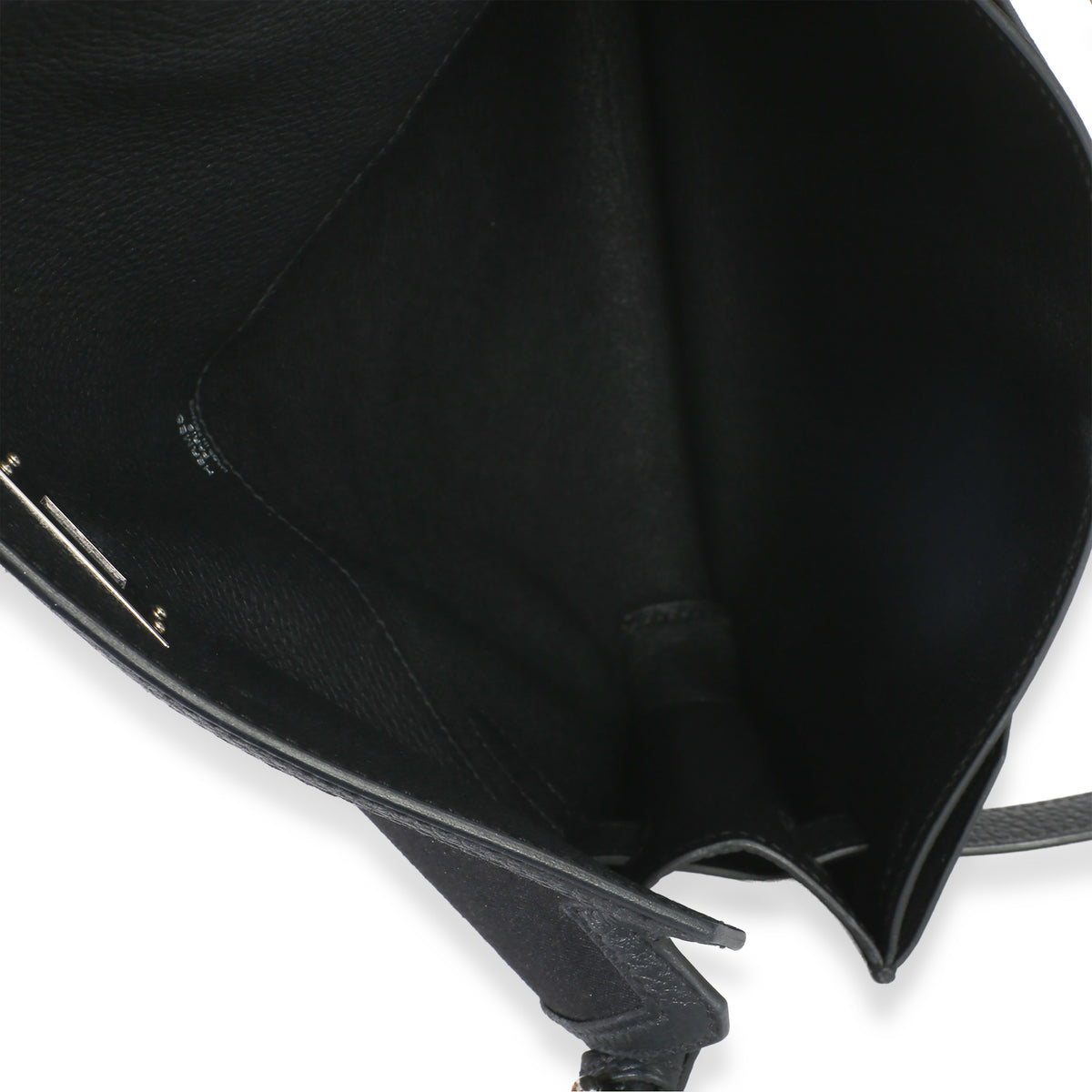 Hermès Black Togo Wollycot Depeches 25 PHW Handbag 8