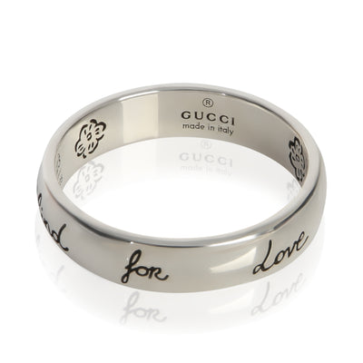 Gucci Sterling Silver  Blind For Love Ring fv