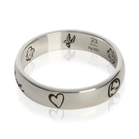 Gucci Sterling Silver  Blind For Love Ring pv
