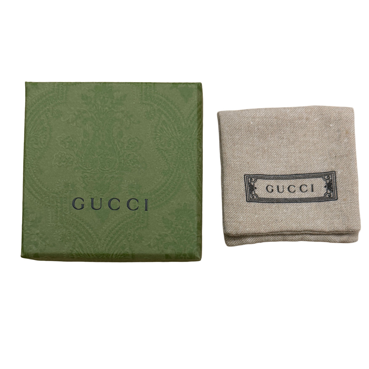 Gucci Sterling Silver  Interlocking G Paisley Ring box