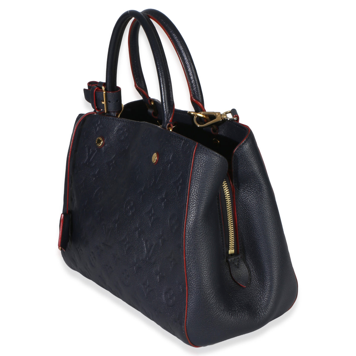 Louis Vuitton Marine Rouge Monogram Empreinte Montaigne MM Handbag 2