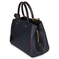 Louis Vuitton Marine Rouge Monogram Empreinte Montaigne MM Handbag 2