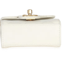 Chanel White Lambskin Quilted Chic Pearls Clutch On Chain Handbag 5