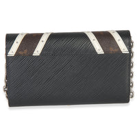 Louis Vuitton Black White V Monogram Canvas Twist Wallet on Chain Handbag 4