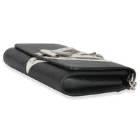 Louis Vuitton Black White V Monogram Canvas Twist Wallet on Chain Handbag 6