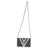 Louis Vuitton Black White V Monogram Canvas Twist Wallet on Chain Handbag 8
