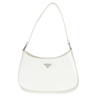 Prada White Spazzolato Medium Cleo Bag Handbag id