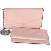 Louis Vuitton Pink Epi Leather Felicie Pochette Handbag fv