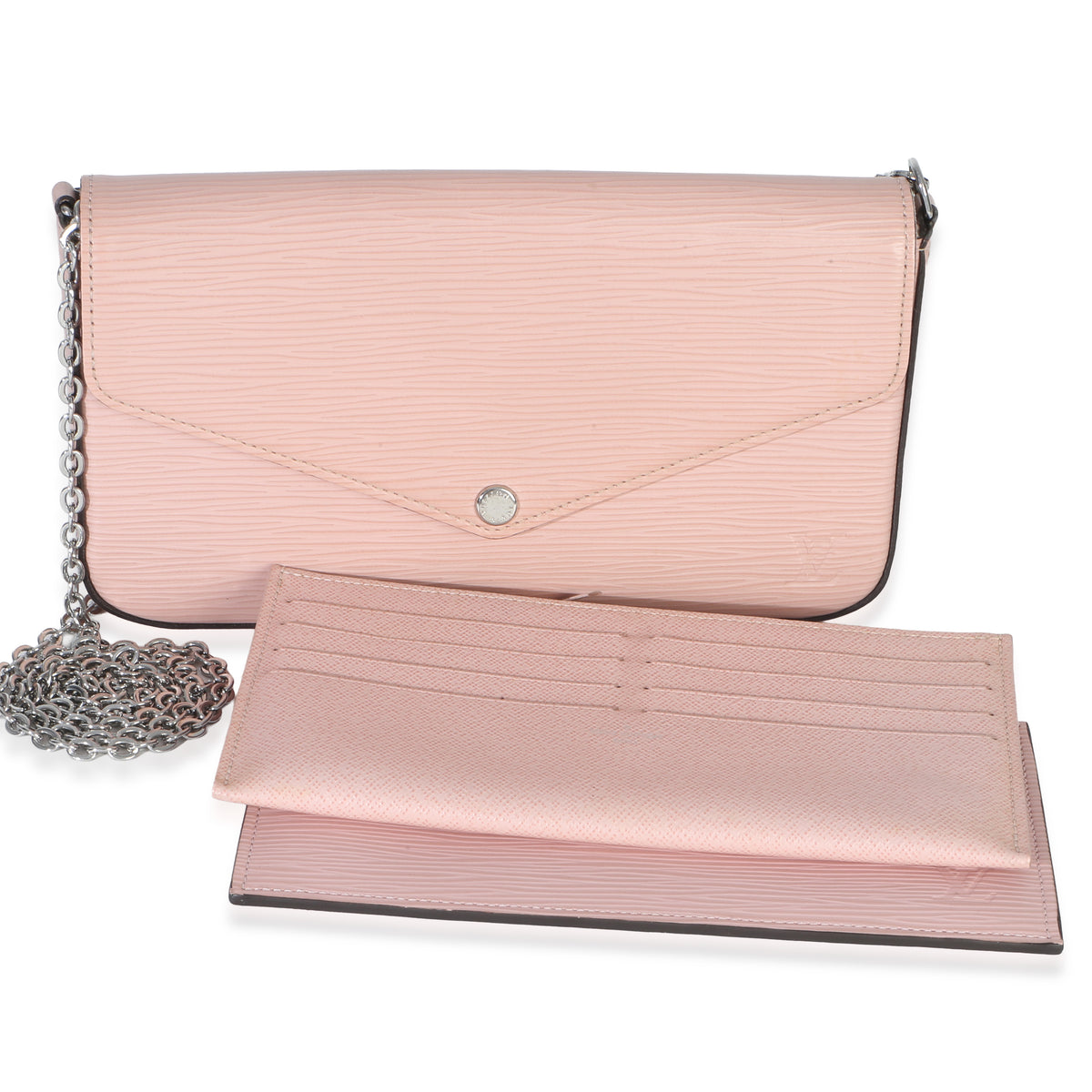 Louis Vuitton Pink Epi Leather Felicie Pochette Handbag fv