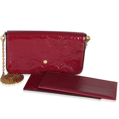 Louis Vuitton Fuschia Monogram Vernis Felicie Pochette Handbag fv