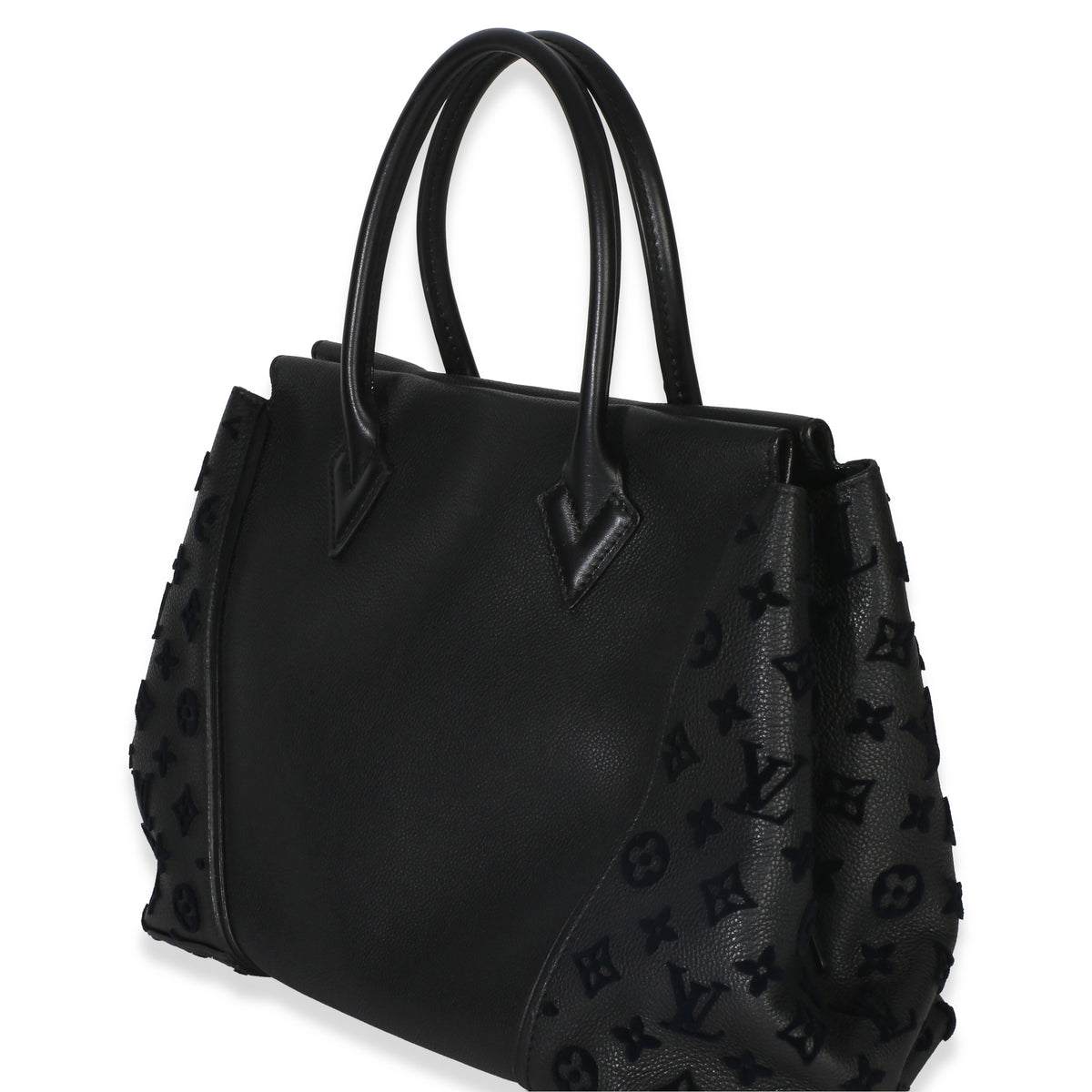 Louis Vuitton Black Monogram Tufted Veau Cachemire W Tote PM Handbag 2
