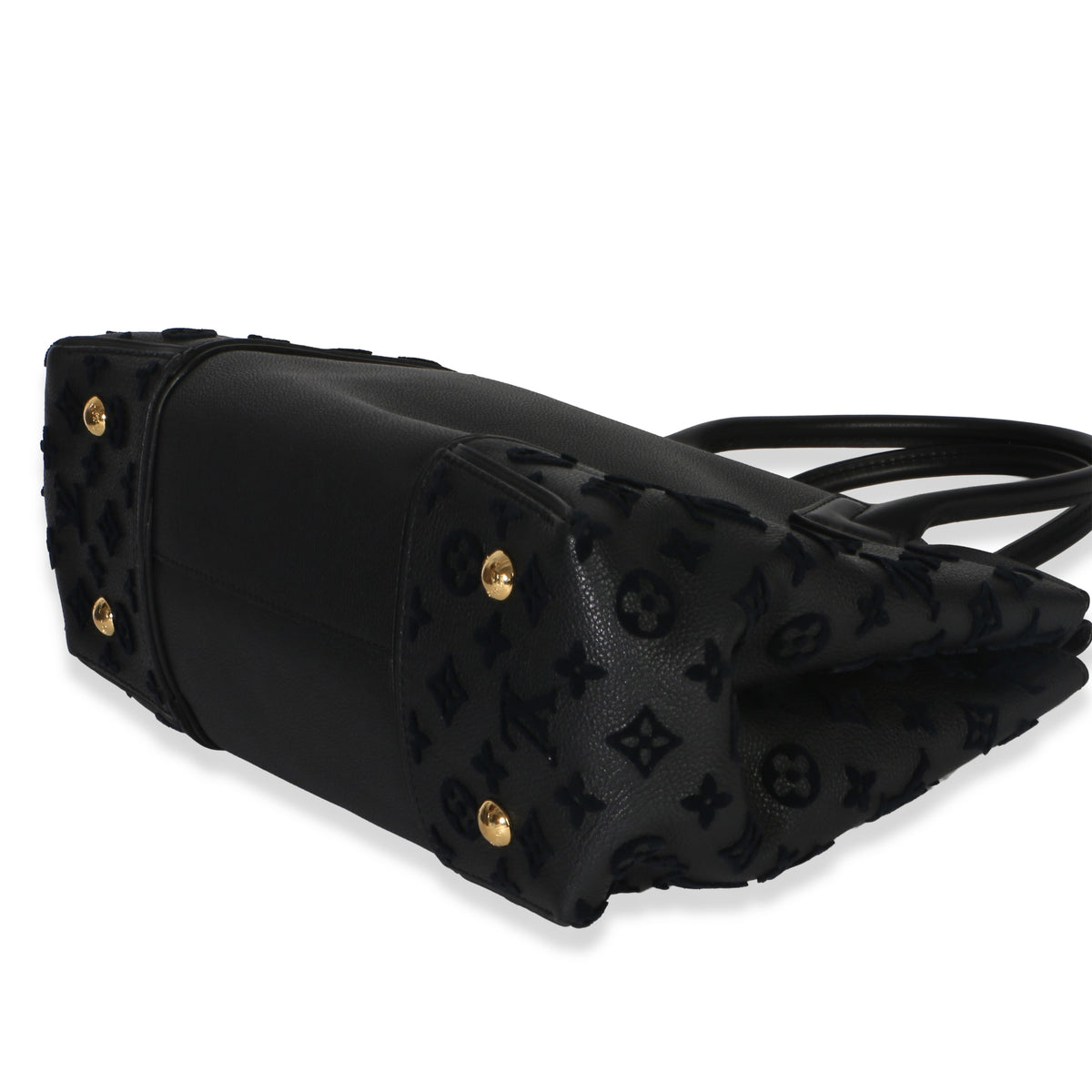 Louis Vuitton Black Monogram Tufted Veau Cachemire W Tote PM Handbag 6