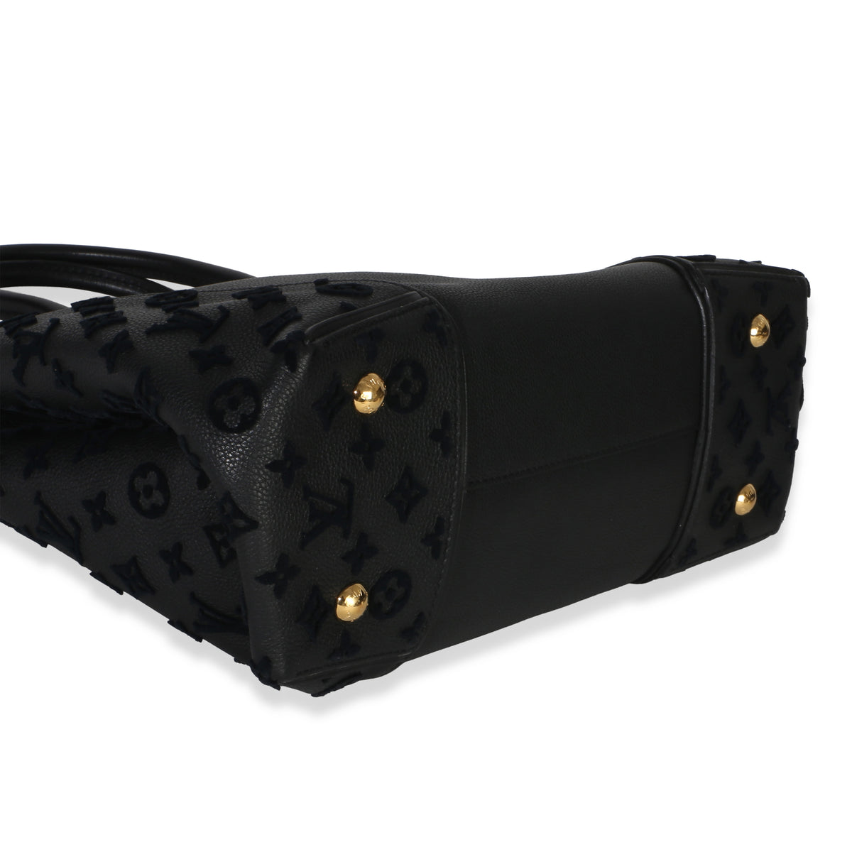 Louis Vuitton Black Monogram Tufted Veau Cachemire W Tote PM Handbag 7