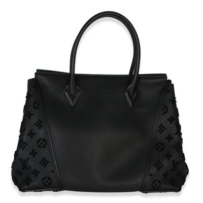 Louis Vuitton Black Monogram Tufted Veau Cachemire W Tote PM Handbag fv