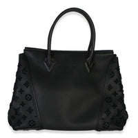 Louis Vuitton Black Monogram Tufted Veau Cachemire W Tote PM Handbag fv