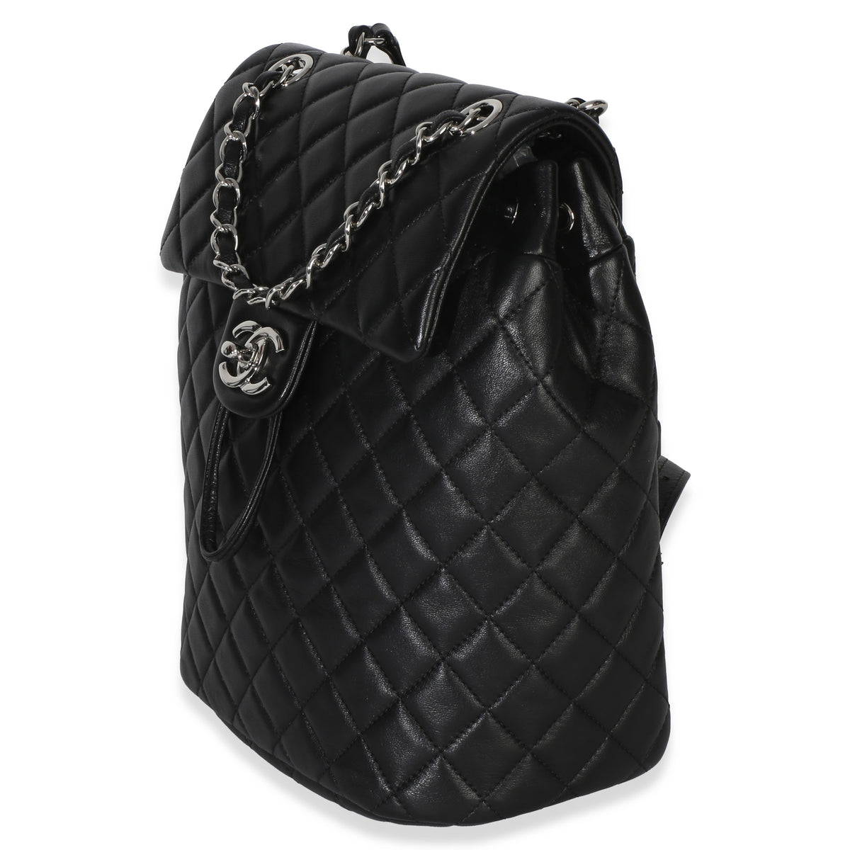 Chanel Black Quilted Lambskin Small Urban Spirit Backpack Handbag 2