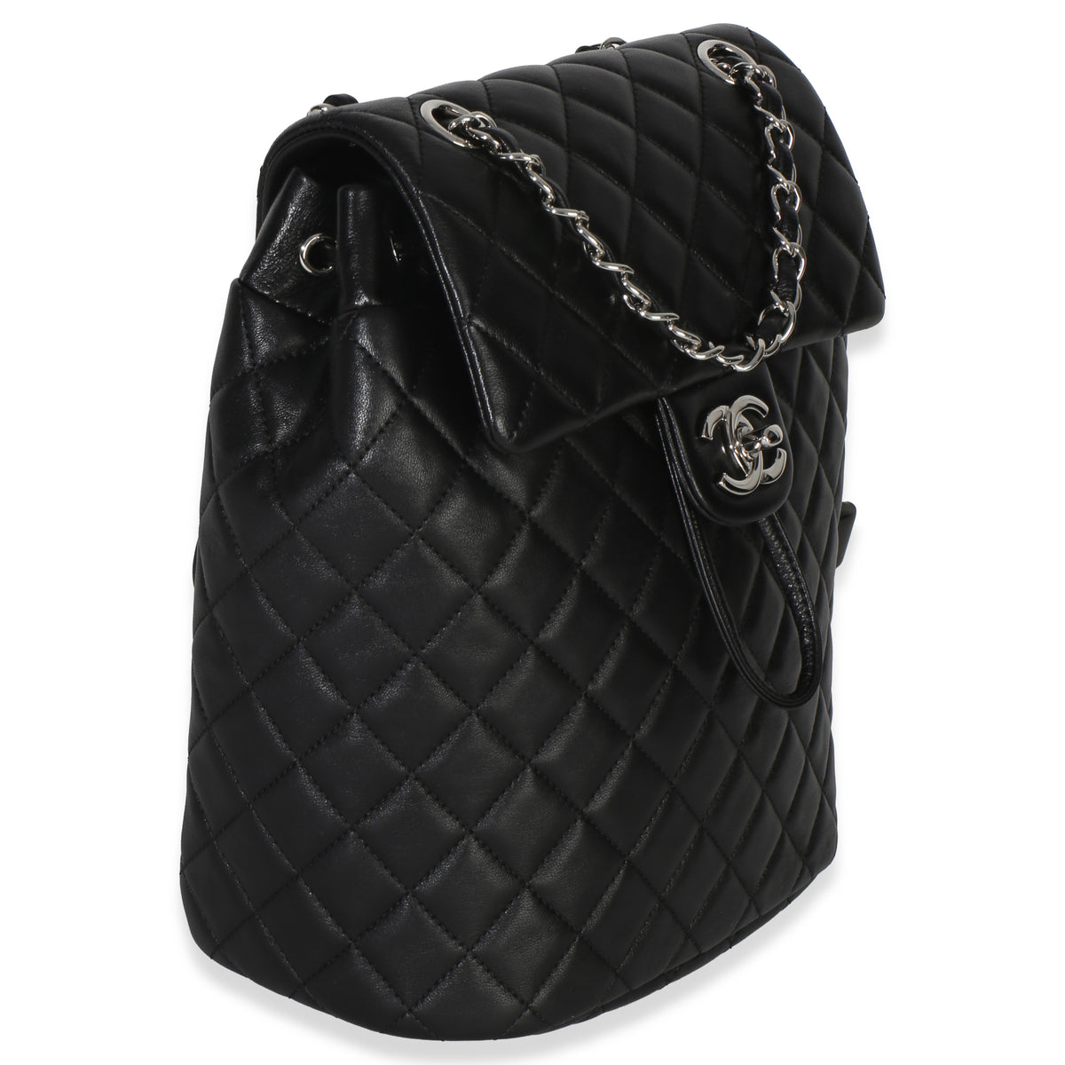 Chanel Black Quilted Lambskin Small Urban Spirit Backpack Handbag 3