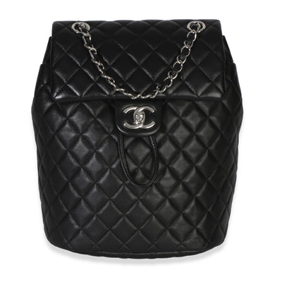 Chanel Black Quilted Lambskin Small Urban Spirit Backpack Handbag id