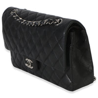 Chanel Black Quilted Lambskin Medium Classic Double Flap Bag Handbag 2