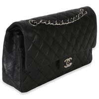 Chanel Black Quilted Lambskin Medium Classic Double Flap Bag Handbag 3
