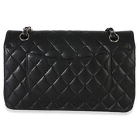 Chanel Black Quilted Lambskin Medium Classic Double Flap Bag Handbag 4